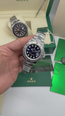 Rolex Yacht-Master 40 Oyster, 40 mm, Aço Oystersteel, Mostrador Azul - CLONE