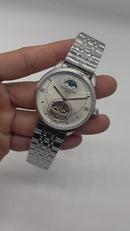 Patek Phillippe Fases da Lua Turbilhão 42mm Aço, Pulseira Aço