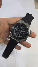 Audemars Piguet Royal Oak Offshore 44mm Mostrador Preto Bezel Aço