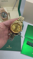 Rolex Day-Date Presidente 40mm Dourado Mostrador Dourado
