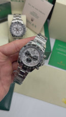 Rolex Daytona 40mm Aço, Mostrador Prata
