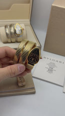 Bvlgari Serpenti Tubogas 02 Voltas 35mm Aço/Dourado Mostrador Preto