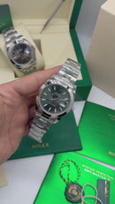 Rolex Datejust Oyster, 41mm, Oystersteel, Mostrador Verde Menta - CLONE