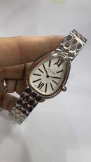 Bvlgari SERPENTI SEDUTTORI 33mm Aço/Rosè - Mostrador Branco