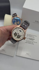 IWC PORTUGIESER YACTH CLUB TURBILHÃO - 44mm - Aço Most. Branco Puls Couro