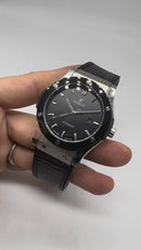 Hublot Classic Fusion 45mm Aço Mostrador Preto Bisel Aço