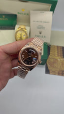 Rolex Day-Date Presidente 40mm - Everose - Chocolate - CLONE