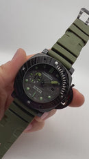Panerai Luminor Submersible 47mm Aço/OxBlack MILITARE