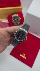 Omega Constellation 41mm Aço Puls. Couro