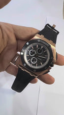 Audemars Piguet Royal Oak Offshore 44mm Mostrador Preto Bezel Aço