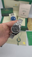 Rolex DateJust 41mm Wimbledon Aço Mostrador Cinza, Pulseira Oyster