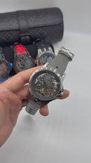 Roger Dubuis Excalibur Tourbillon Duplo 45mm Aço