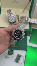 Rolex Daytona 40mm Aço, Mostrador Preto