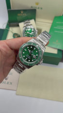 Rolex Submariner Date HULK 40mm Aço Mostrador Verde Luneta Verde