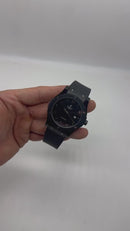 Hublot Classic Fusion Aço/OxBlack 45mm, Mostrador Preto, Sifras Árabe