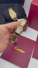 Cartier Panthère - Aço/Dourado - 23mm/29mm - Mostrador Branco