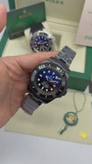 Rolex Deepsea 44mm Aço ALL BLACK- BLUE DIVER