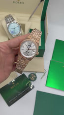 Rolex Oyster Perpetual Land‑Dweller 40mm Rose, Mostrador Prata