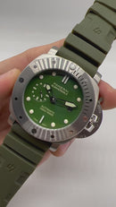 Panerai Luminor Submersible 47mm Aço Mostrador Verde