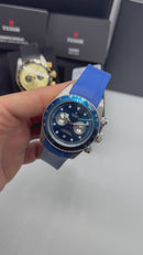 Tudor Black Bay Chrono 41mm, Mostrador Azul - Borracha