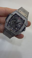 Hublot Spirit Of Big Bang 42mm, Aço Mostrador Preto Esqueleto