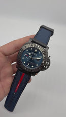 Panerai Luminor Submersible 44mm Aço/OxBlack LUNA ROSSA, Puls. Nylon