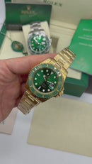 Rolex Submariner Date Hulk 40mm Mostrador Verde, Aço/Dourado
