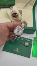 Rolex Datejust 36mm/31mm Aço/Ouro - Mostrador Prata - Puls. Jubilee - CLONE