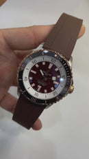 Breitling SuperOcean Aço/Rose 42mm Pulseira Borracha