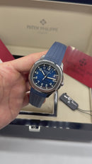 Patek Philippe Aquanaut 42,2mm Aço Mostrador Azul - Clone