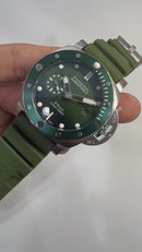 Panerai Luminor Submersible 44mm Aço Mostrador Verde