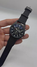 IWC Aviador Cronógrafo TOP GUN 41mm Aço OxBlack