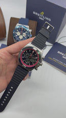 Breitling Super Chronomat Aço 44mm Pulseira Borracha