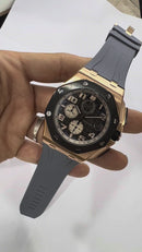 Audemars Piguet Royal Oak Offshore 44mm Mostrador Preto Bezel Aço
