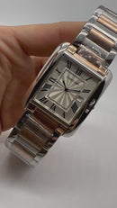 Cartier Relógio Tank Française Aço/Rose 39mm