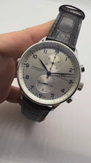 IWC PORTUGIESER CRONÓGRAFO - Aço 41mm - Mostrador Prata