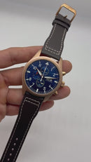 IWC Aviador Cronógrafo TOP GUN 41mm Aço/Rose