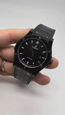 Hublot Classic Fusion 45mm All Black Automático Puls. Borracha/Couro