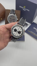 Breitling Premier Aço Chrono 42mm Pulseira Couro