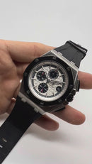 Audemars Piguet Royal Oak Offshore 44mm Mostrador Branc Bezel Aço