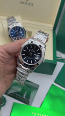 Rolex Datejust Oyster, 41mm, Oystersteel, Mostrador Preto - CLONE