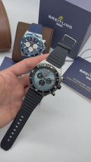 Breitling Super Chronomat Aço 44mm Pulseira Borracha