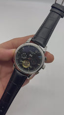 Patek Phillippe Turbilhão 42mm Aço, Pulseira Couro