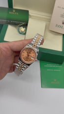 Rolex Date-Just 31mm Aço/Rose Pulseira Jubilee