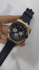 Audemars Piguet Royal Oak Offshore 44mm Mostrador Preto Bezel Aço