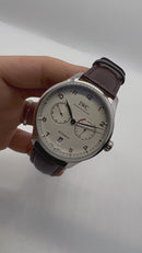IWC Portugieser Automático Aço 42mm Pulseira de Couro