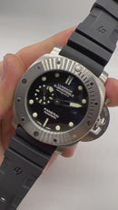 Panerai Luminor Submersible 47mm Aço Mostrador Preto