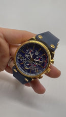 TAG Heuer Carrera McLaren Mercedez Aço/Dourado 43mm Pulseira Nylon