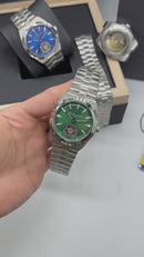 Vacheron Constantin Overseas Turbilhão Aço 40mm, Mostrador Verde