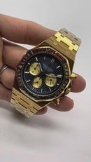 Audemars Piguet R.O. Aço  Mostrador Verde Bezel Pedras Pulseira Aço